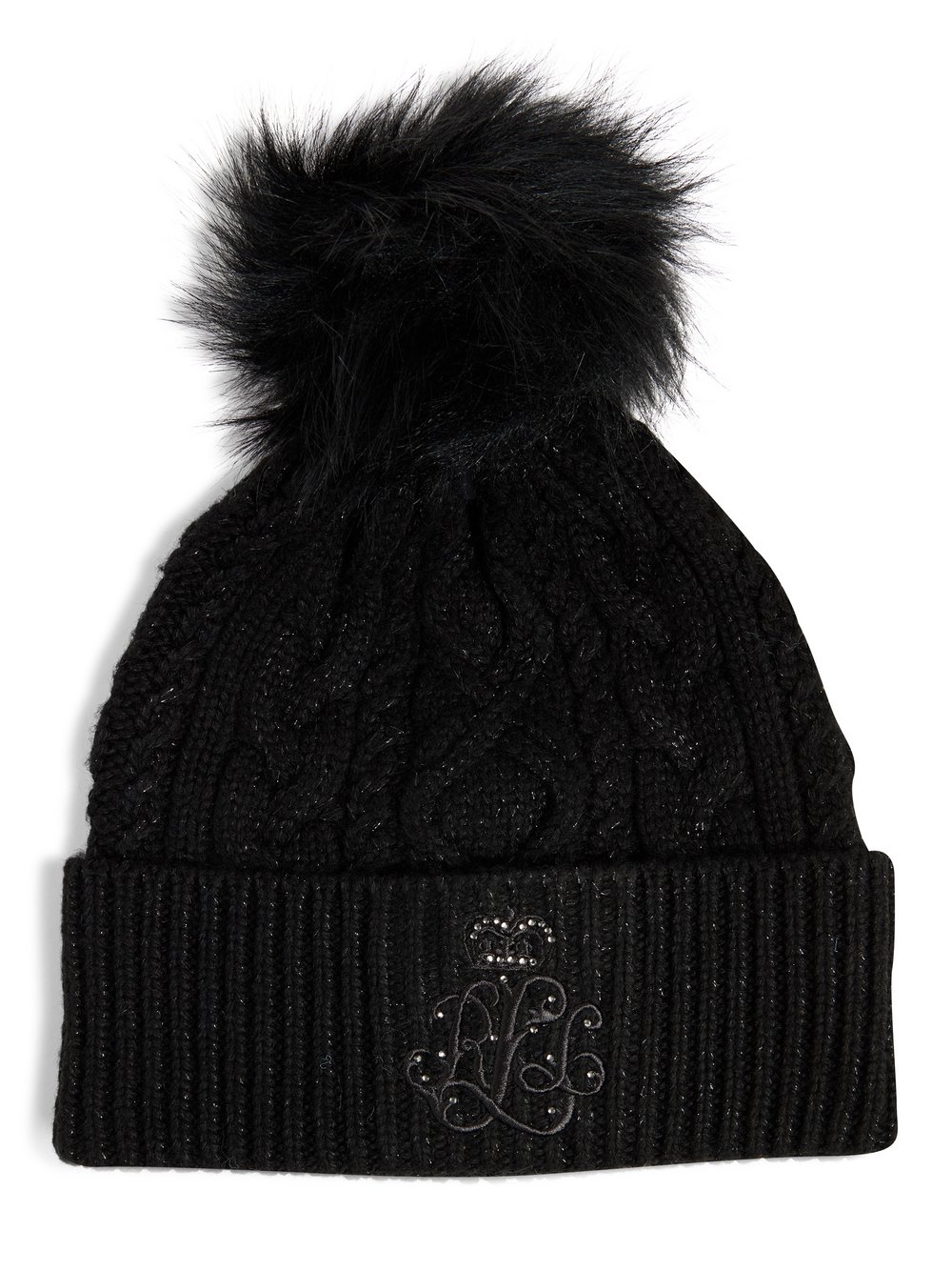 Lauren Ralph Lauren Mütze Damen schwarz, ONE SIZE