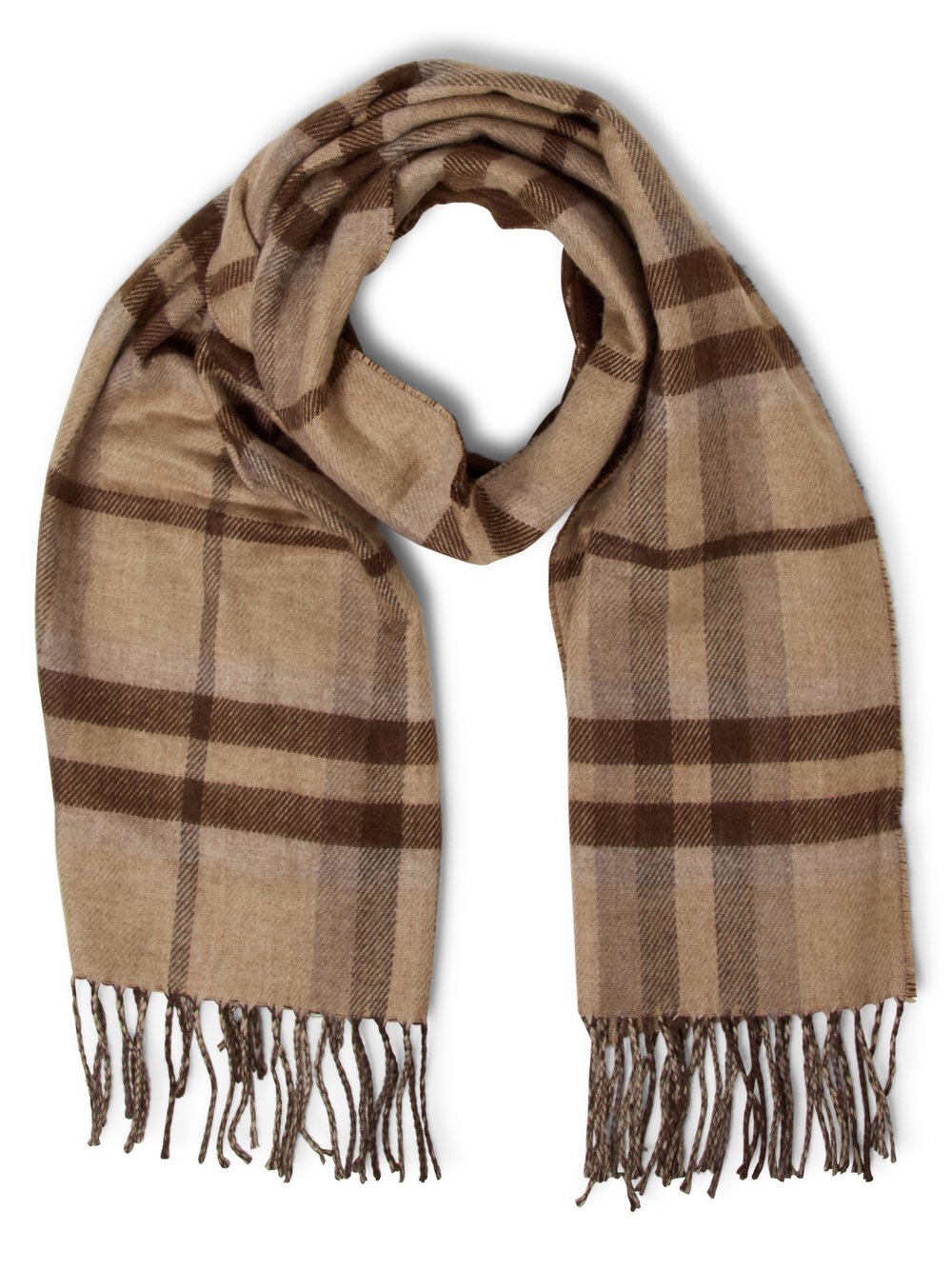 Lauren Ralph Lauren Webschal mit Wollanteil Damen Polyamid mehrfarbig kariert, ONE SIZE