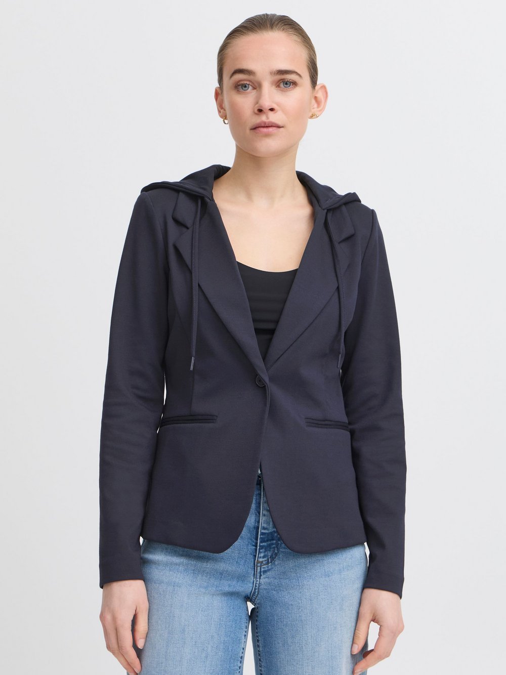 Ichi Kurzblazer Damen blau, XS