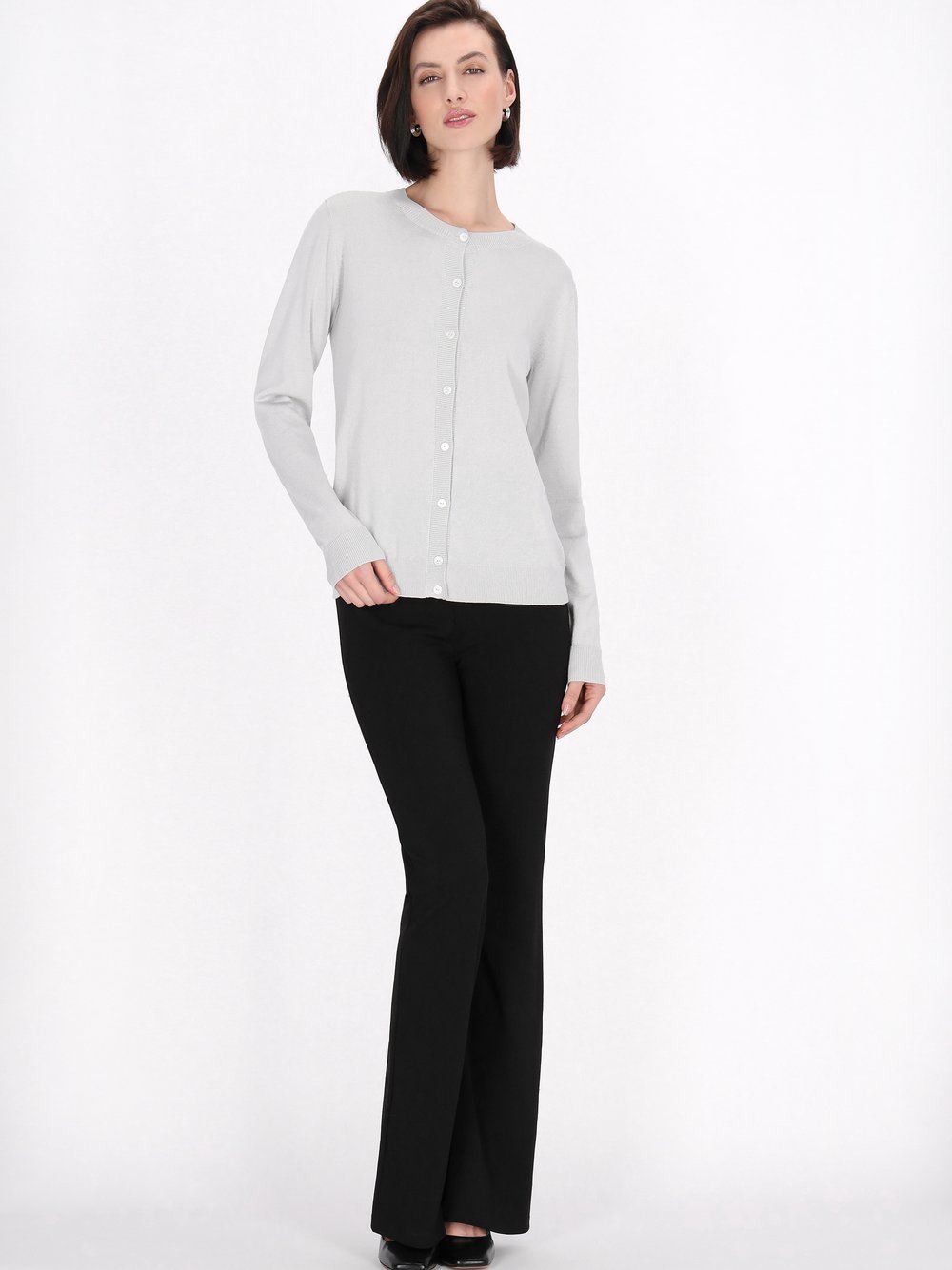 Usha Strickjacke Damen Viskose grau, L