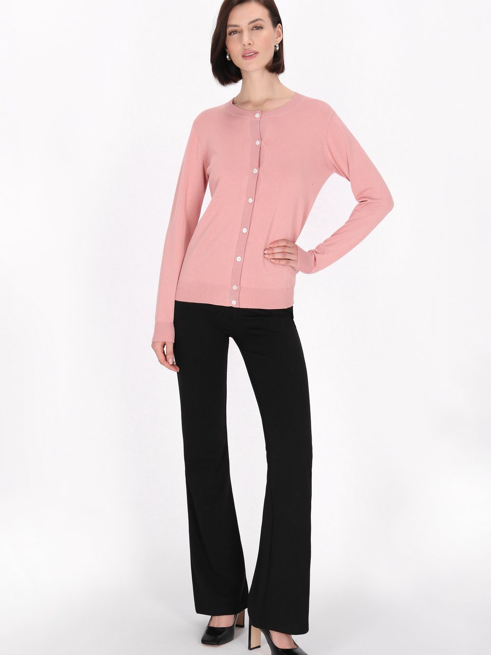 Usha Strickjacke Damen Viskose rosa, XL