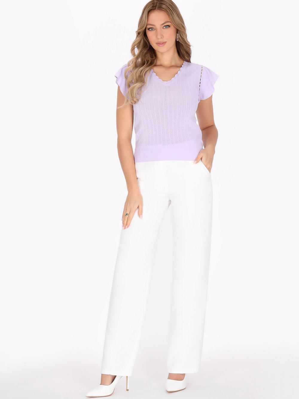 Faina T-Shirt Damen Viskose lila, S