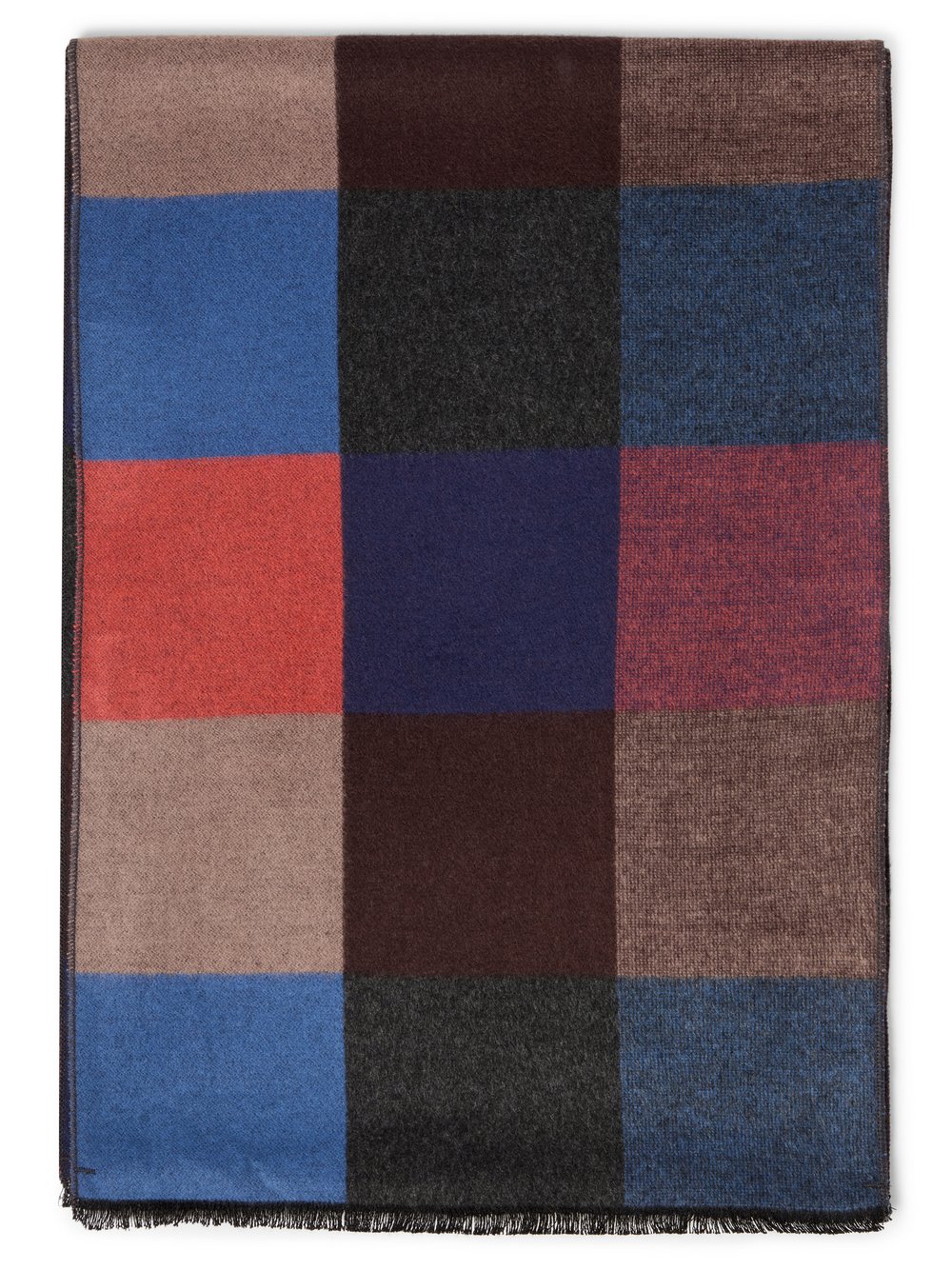 Finshley & Harding Schal Herren Viskose mehrfarbig kariert, ONE SIZE