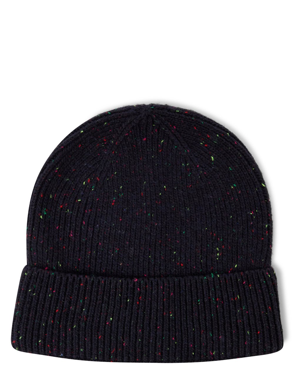 Nils Sundström Beanie mit Woll-Anteil Herren schwarz meliert, ONE SIZE