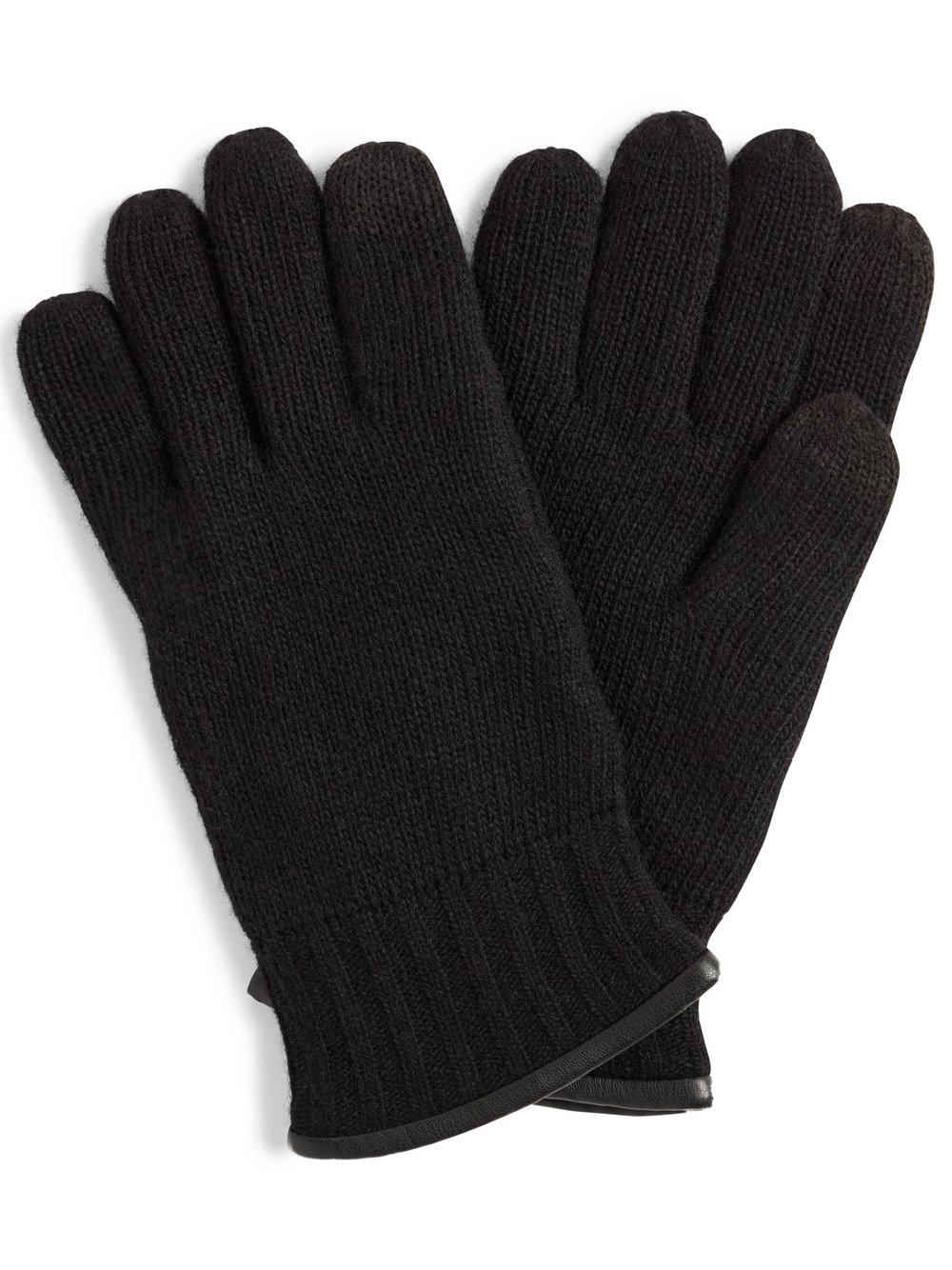 eem Handschuhe Herren Wolle schwarz, L