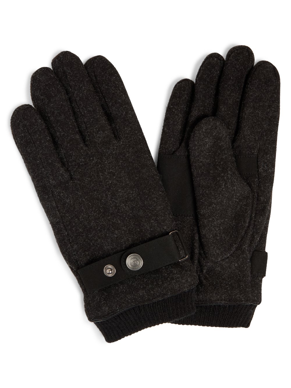 eem Handschuhe Herren Polyamid grau meliert, L