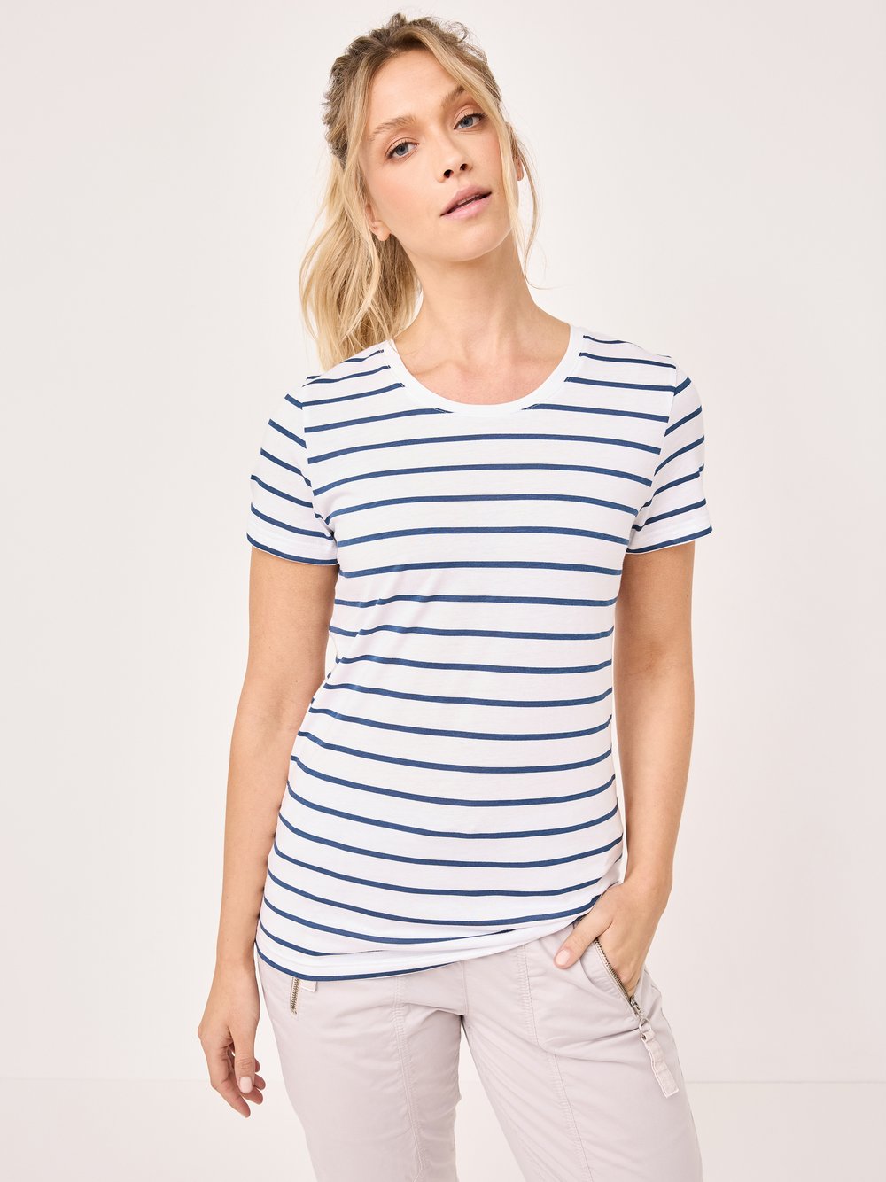 Thumbnail - Paddock`s T-Shirts Damen Baumwolle mehrfarbig gestreift, M