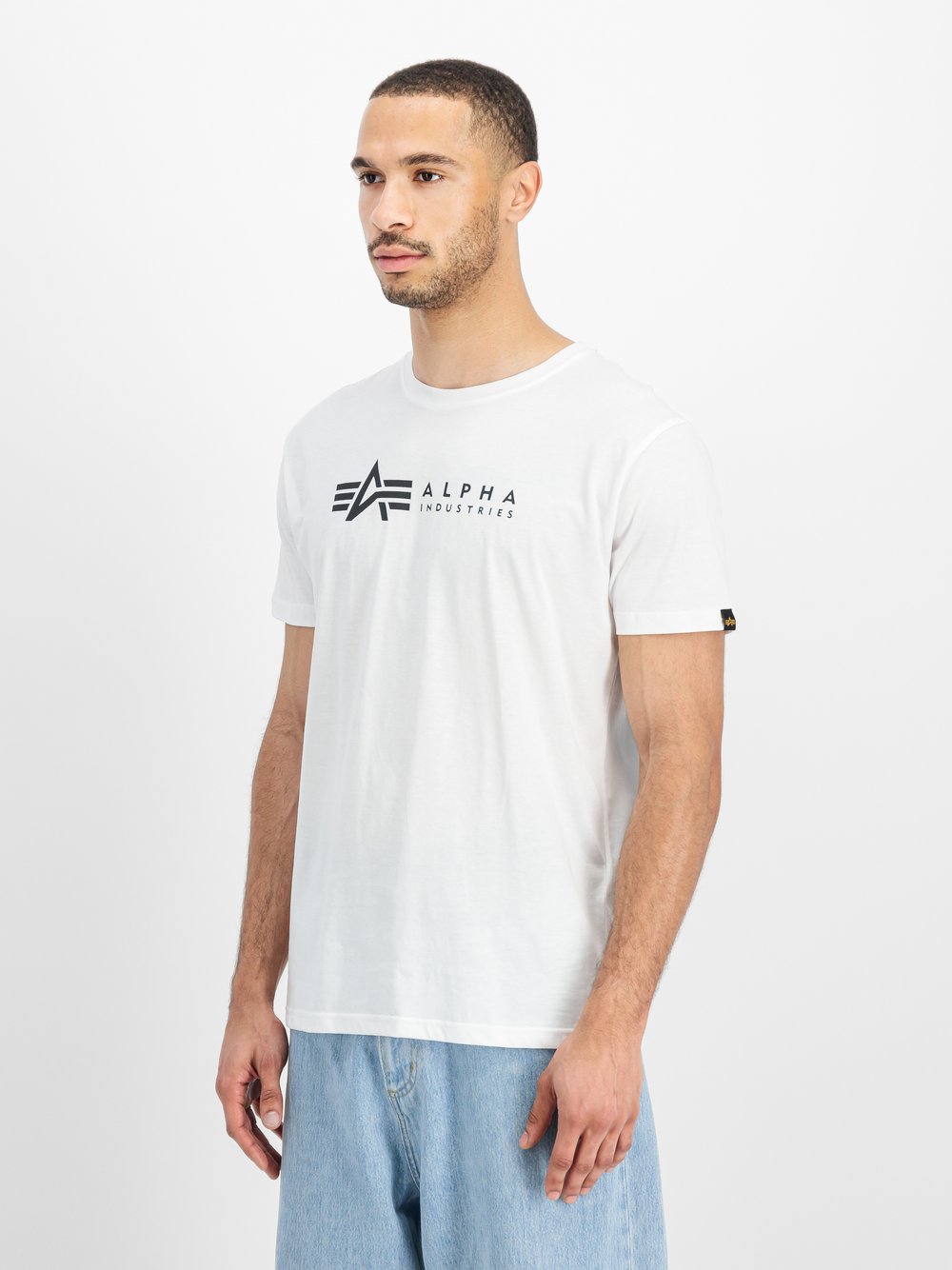 Thumbnail - Alpha Industries T-Shirt Herren Baumwolle weiß, XXXL