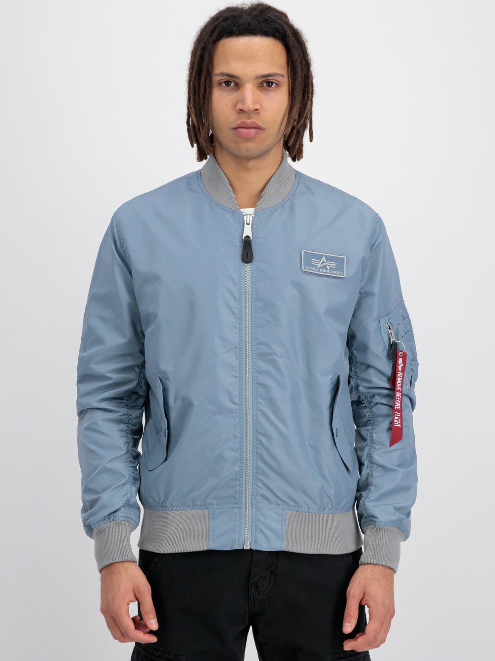Thumbnail - Alpha Industries Bomberjacke Herren Polyamid blau, S