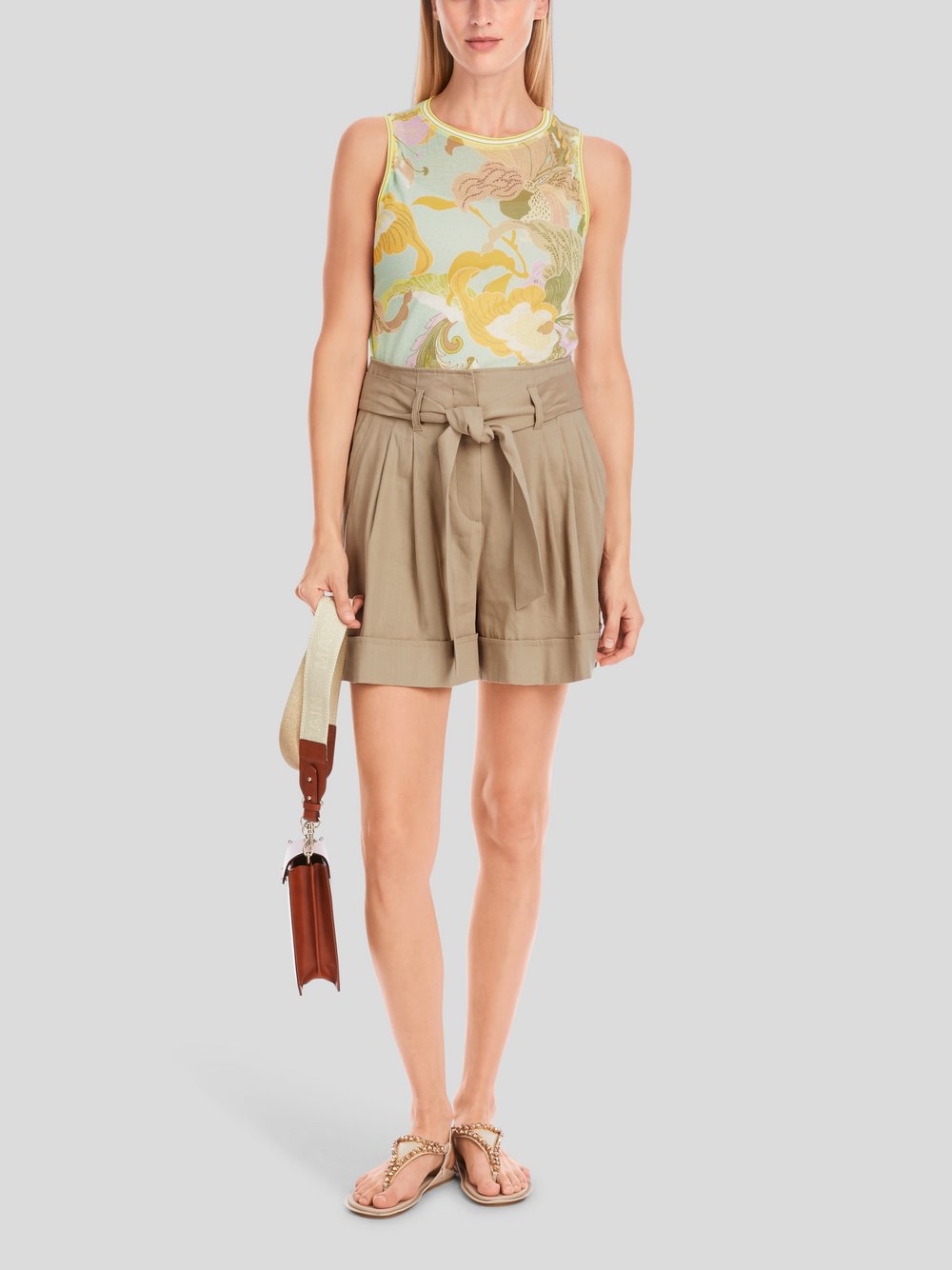 Marc Cain Shorts Damen Leinen beige, 44
