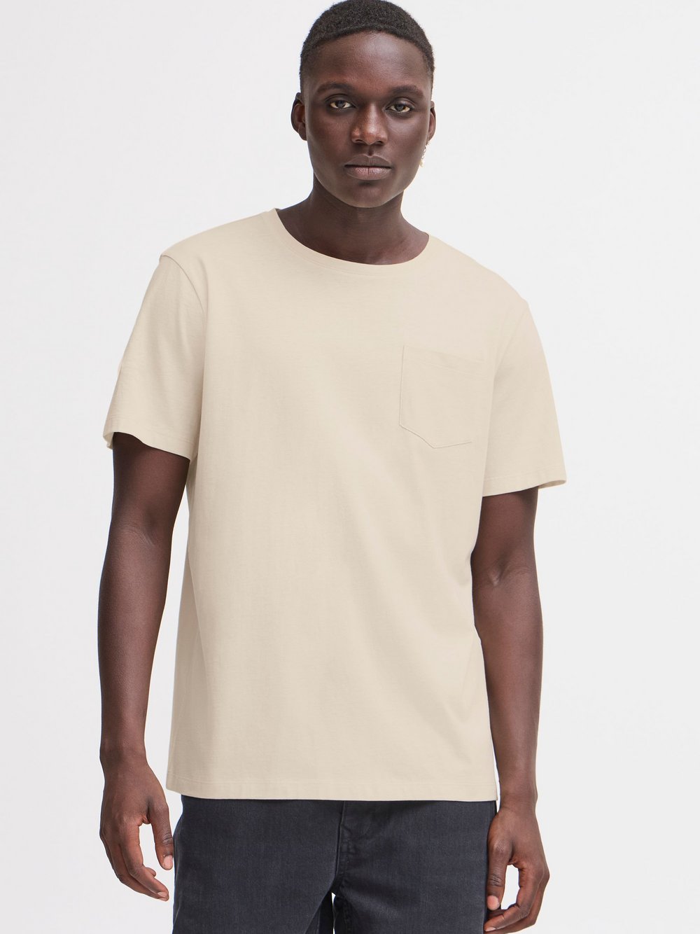 BLEND T-Shirt Herren Baumwolle beige, XL