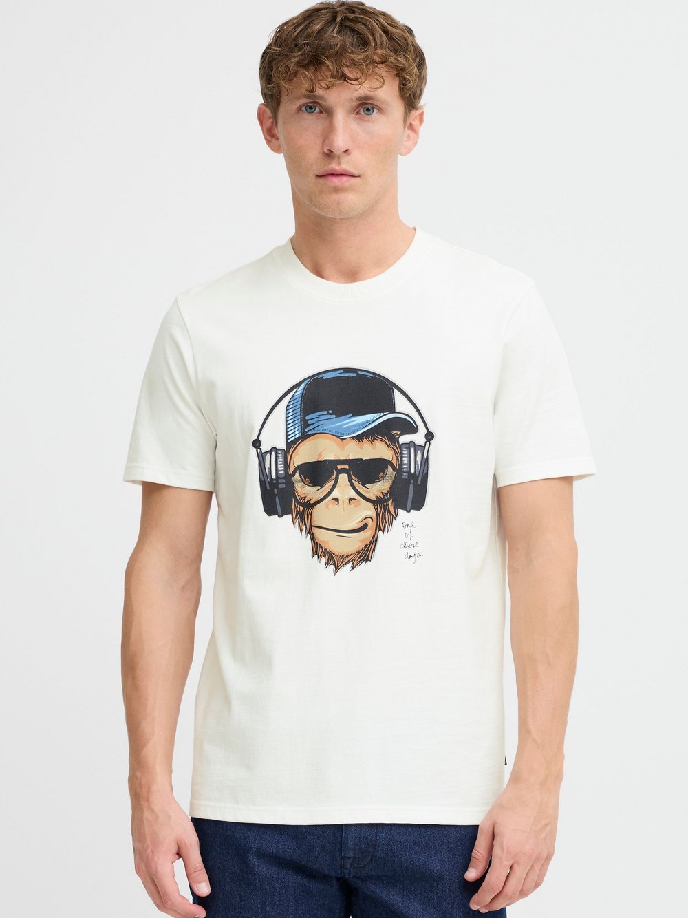 Thumbnail - BLEND T-Shirt Herren Baumwolle weiß bedruckt, XXL