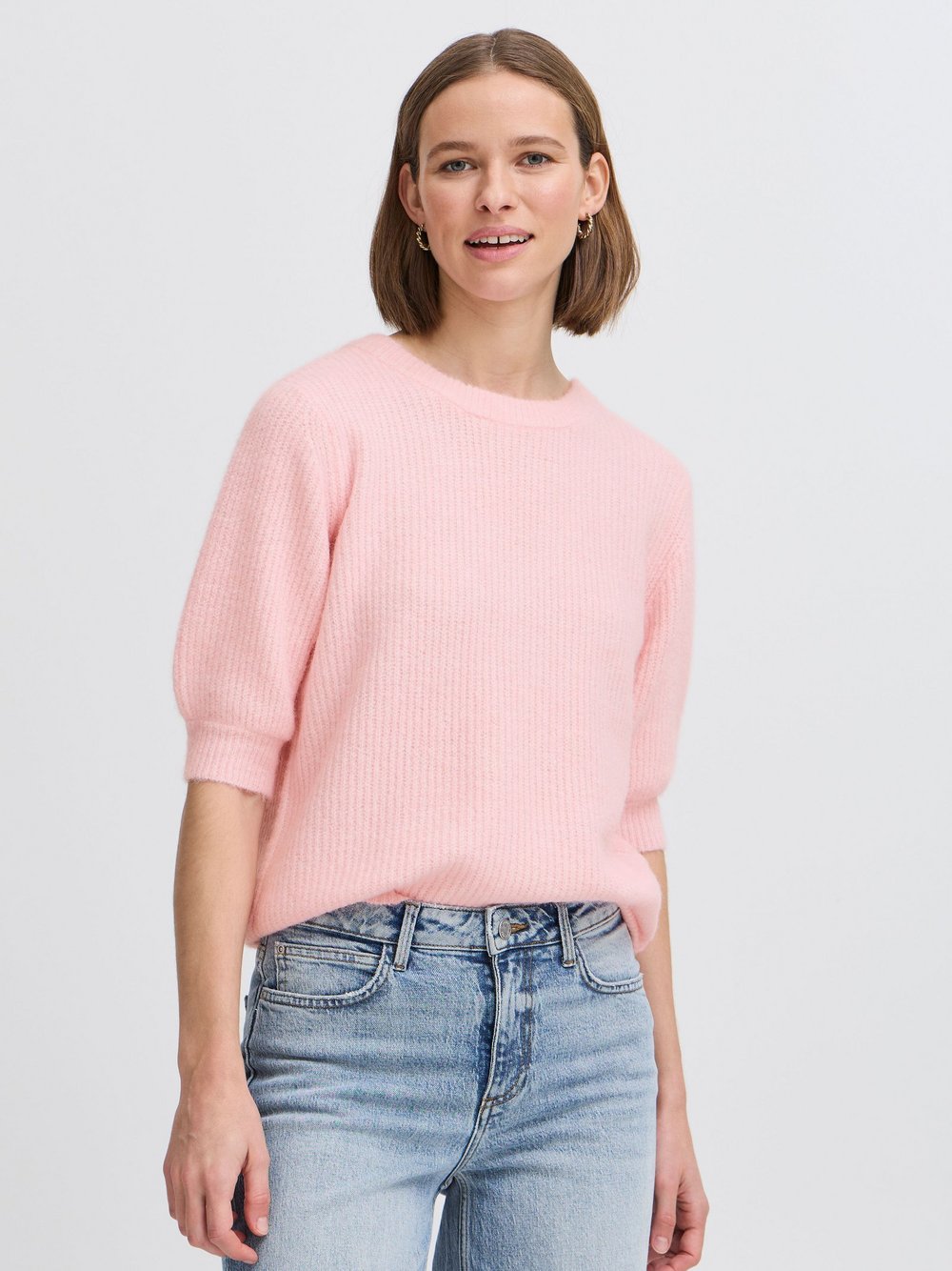 Thumbnail - B.Young Strickpullover Damen rosa, L