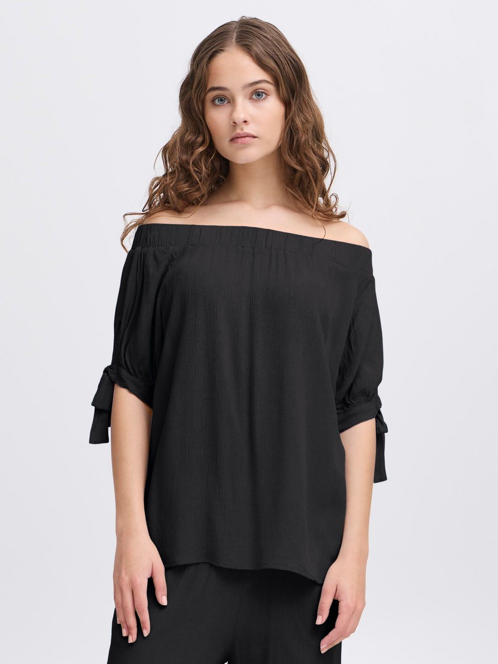 Ichi Schlafoverall Damen Viskose schwarz, L