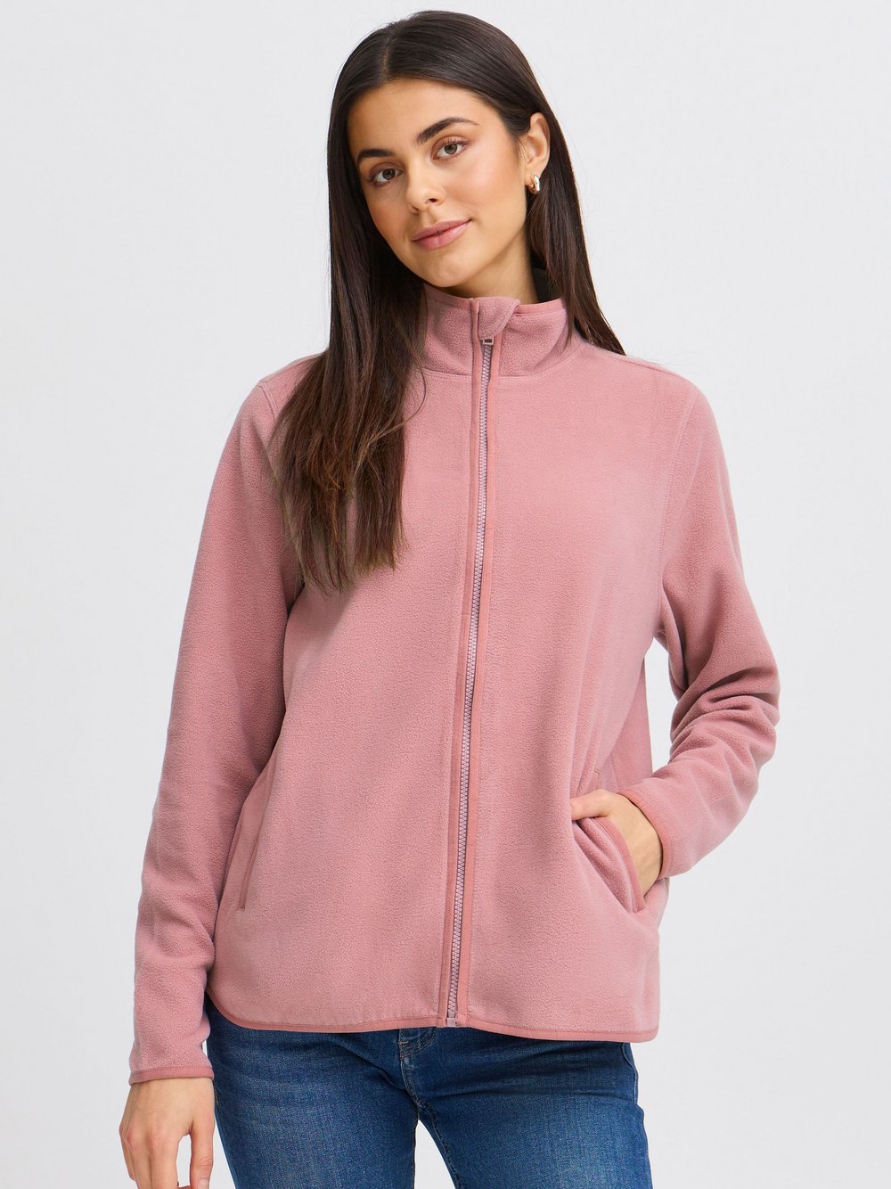 fransa Fleecejacke Damen rosa, XXXL