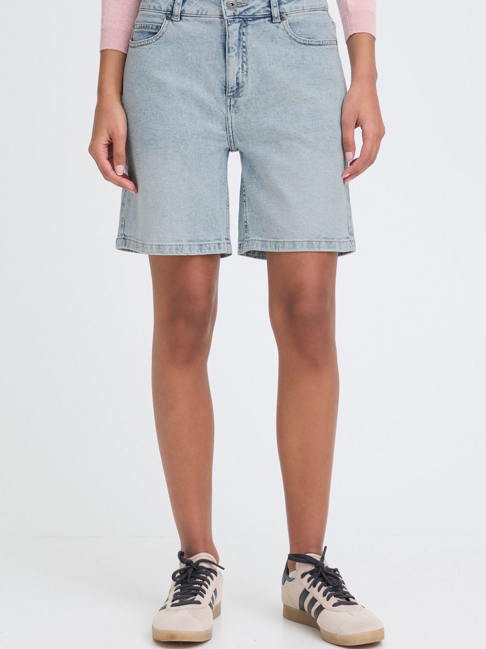 OXMO Jeansshorts Damen Baumwolle blau, 44