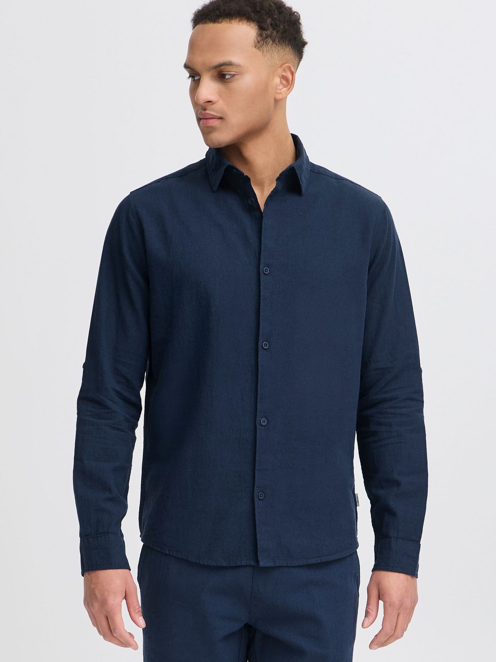 Thumbnail - Indicode Leinenhemd Herren Regular Fit blau, XXL