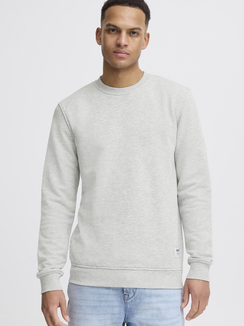 Thumbnail - Indicode Sweater Herren Baumwolle grau, M