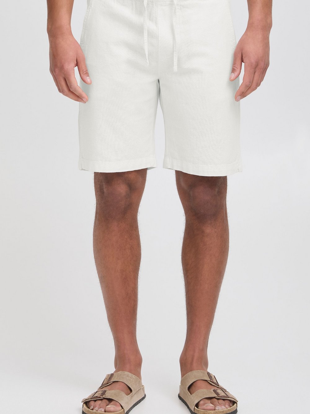Indicode Leinenshorts Herren weiß, XXXL
