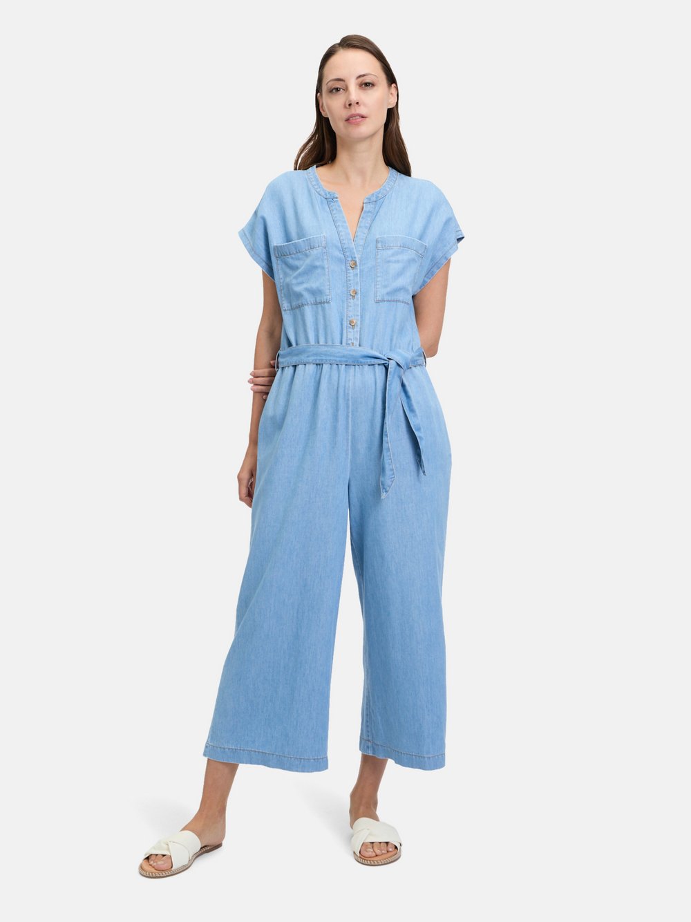 Betty & Co Jumpsuit Damen Baumwolle blau, 44