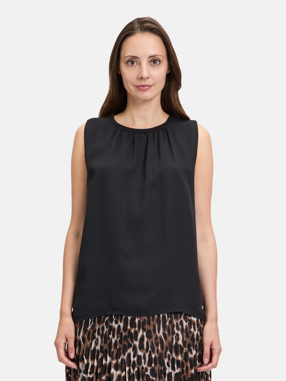 Betty & Co Blusenshirt Damen Viskose schwarz, XXL