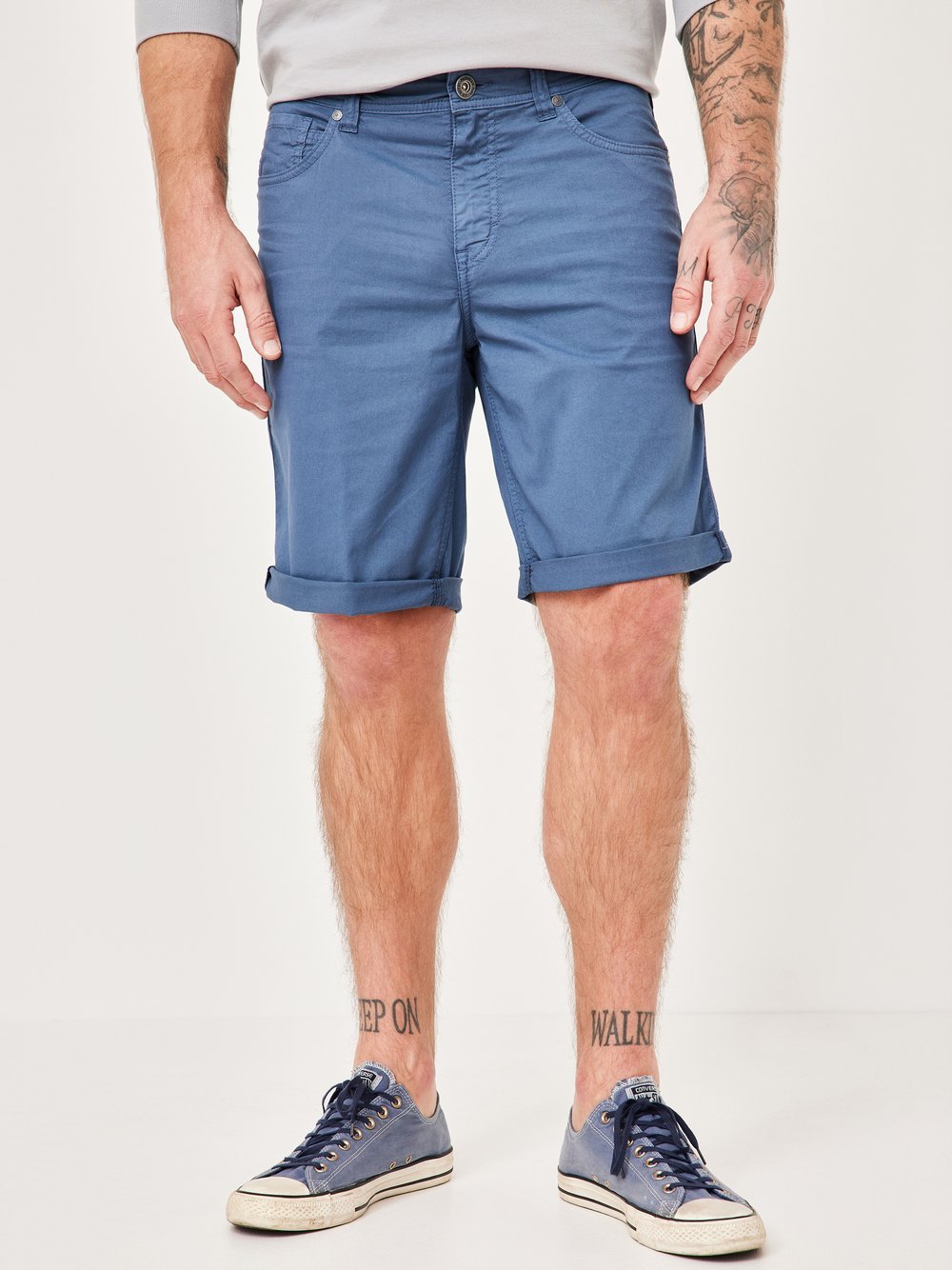 Thumbnail - Paddock`s Bermuda Herren Baumwolle blau, 50