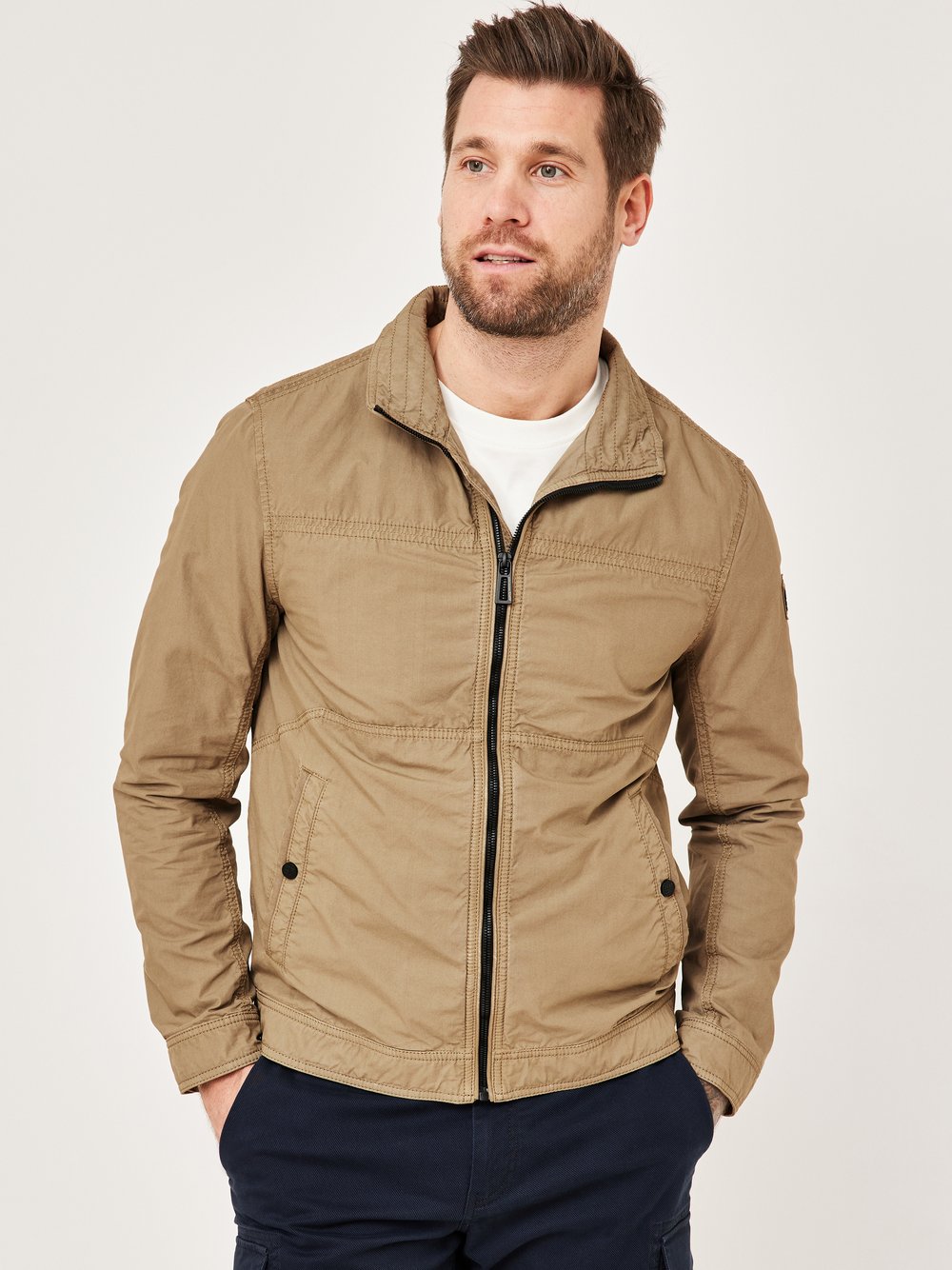 Thumbnail - Redpoint Blouson Herren Baumwolle beige, 29