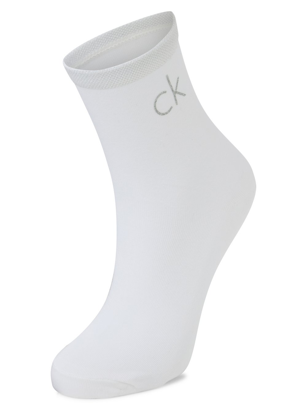 Calvin Klein Socken im 2er-Pack Damen Modal weiß, 35-38