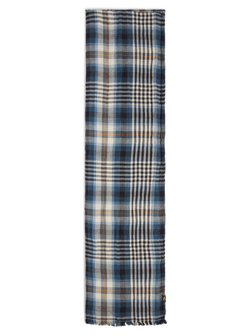 Thumbnail - Camel Active Schal Herren Baumwolle blau kariert, ONE SIZE