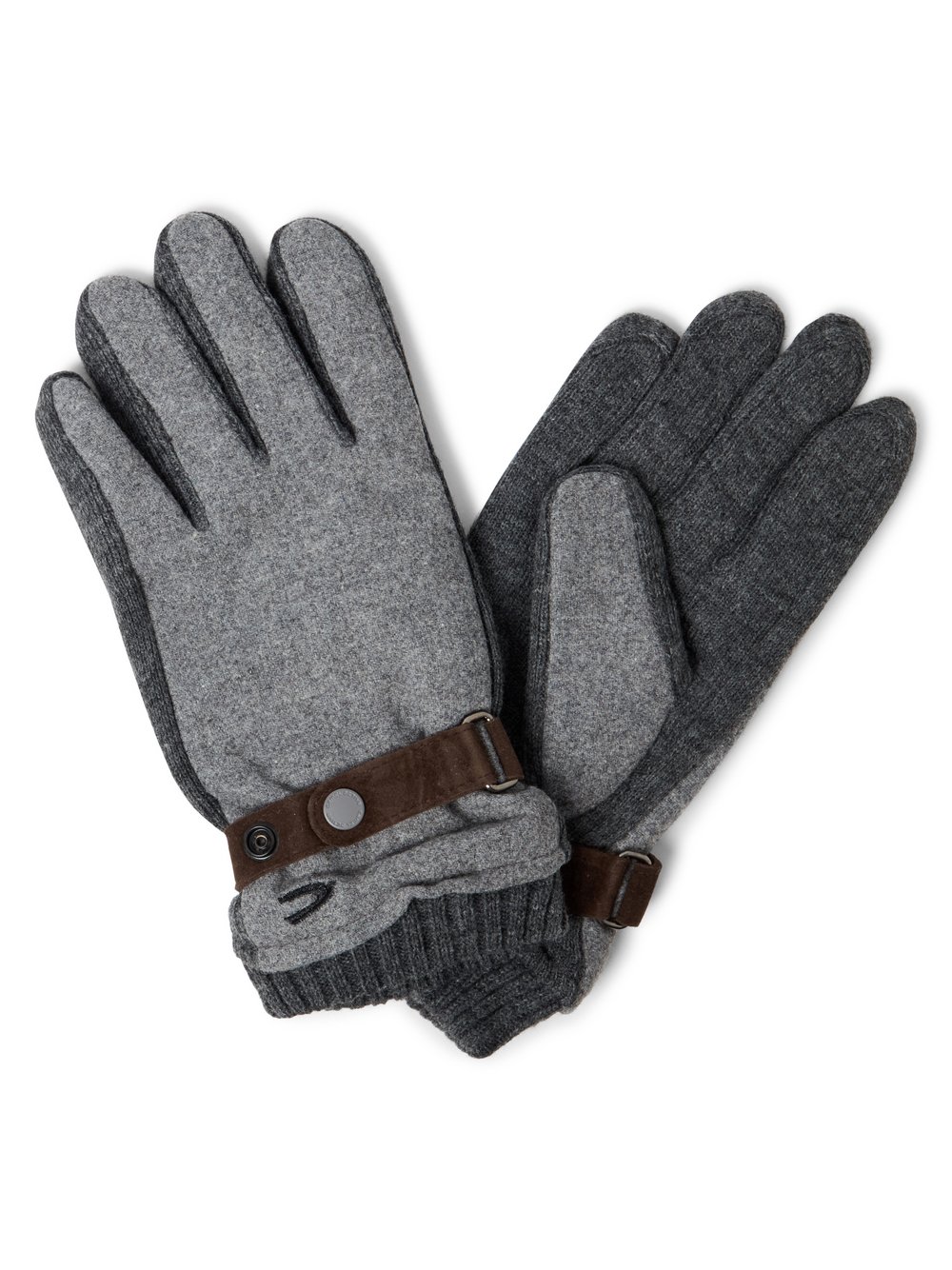 Thumbnail - Camel Active Wollhandschuhe Herren Wolle grau meliert, L