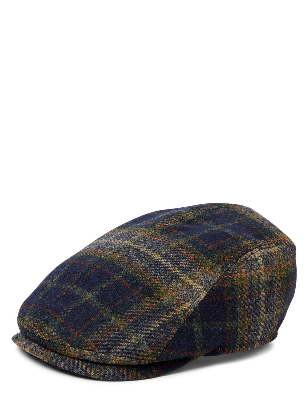 Göttmann Schiebermütze aus Schurwolle Herren mehrfarbig kariert, 57