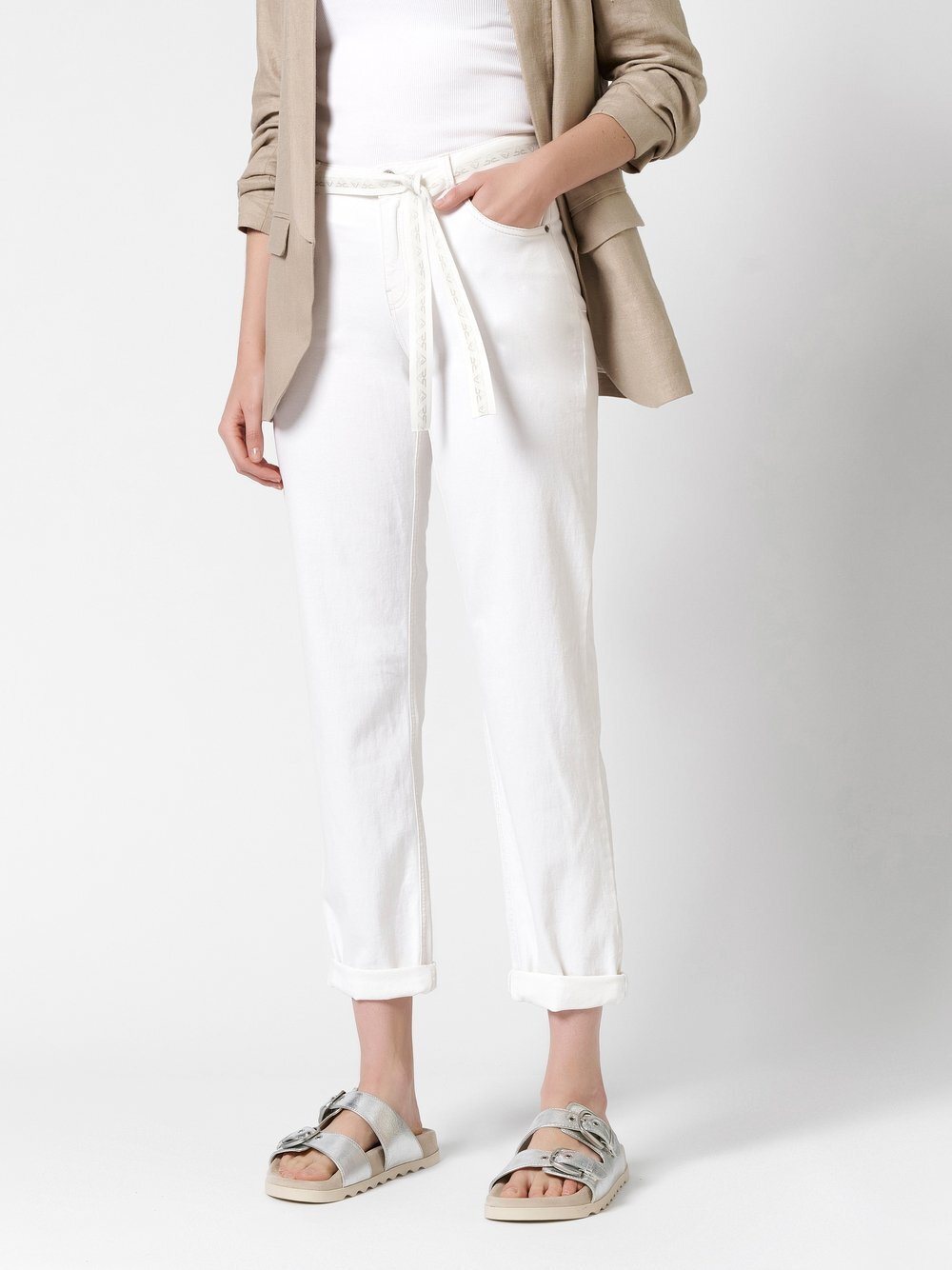 Rosner Jeans Damen Baumwolle weiß, 42-28