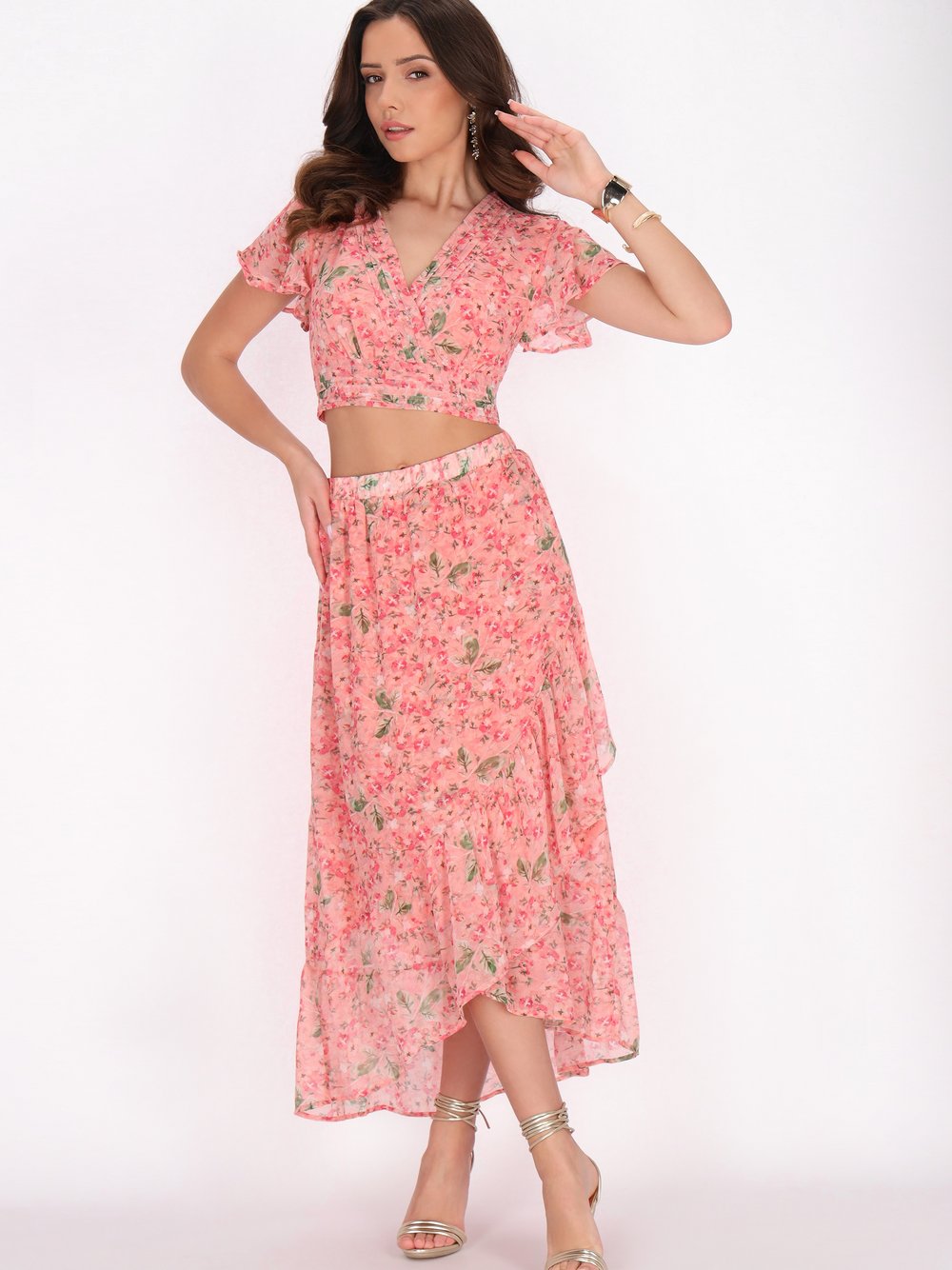 Faina Bluse Damen mehrfarbig bedruckt, M