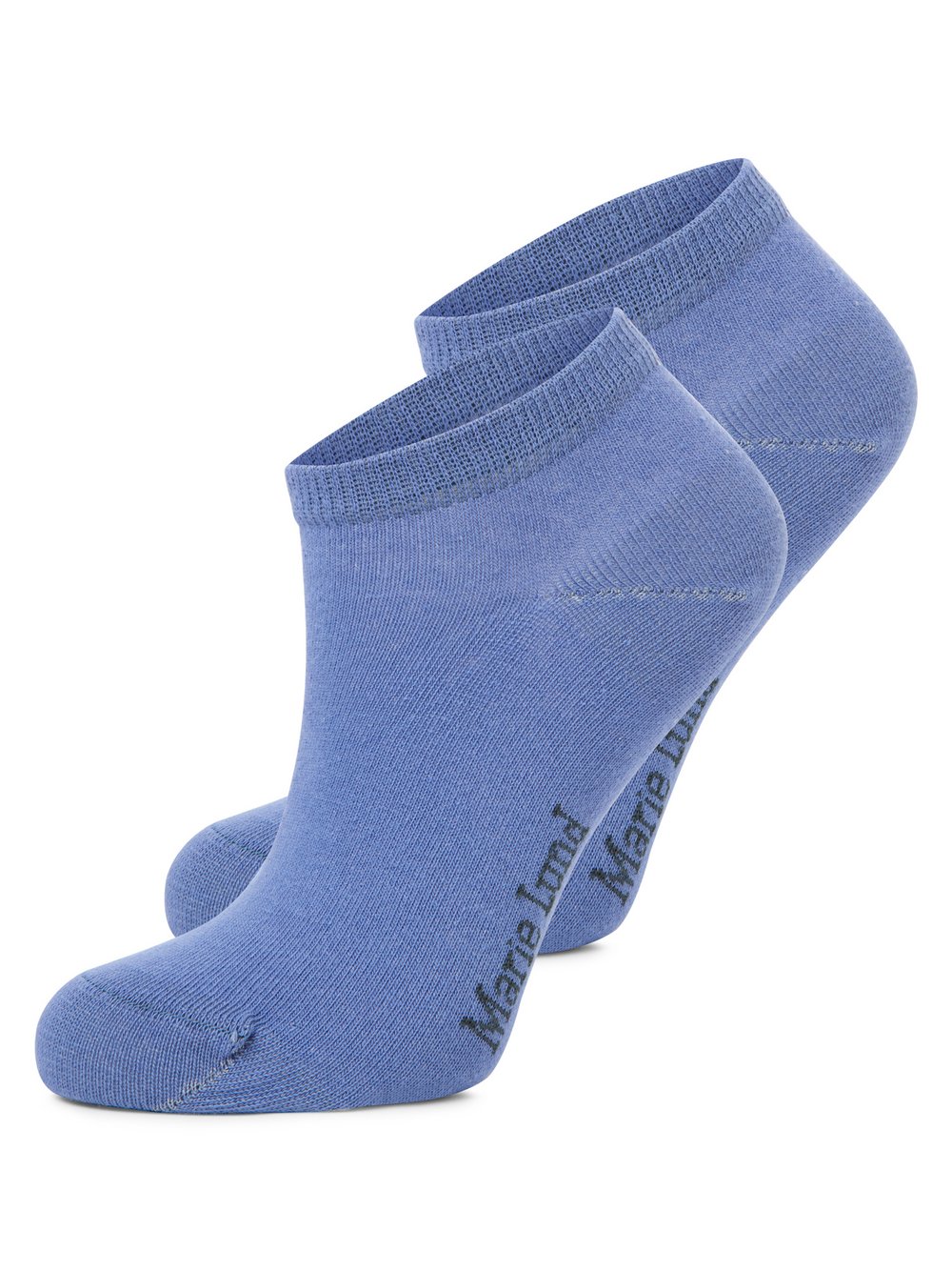 Marie Lund Sneakersocken im 2er-Pack Damen Baumwolle blau, ONE SIZE