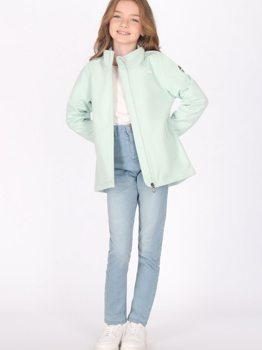 Schmuddelwedda Softshelljacke Mädchen grün, 128