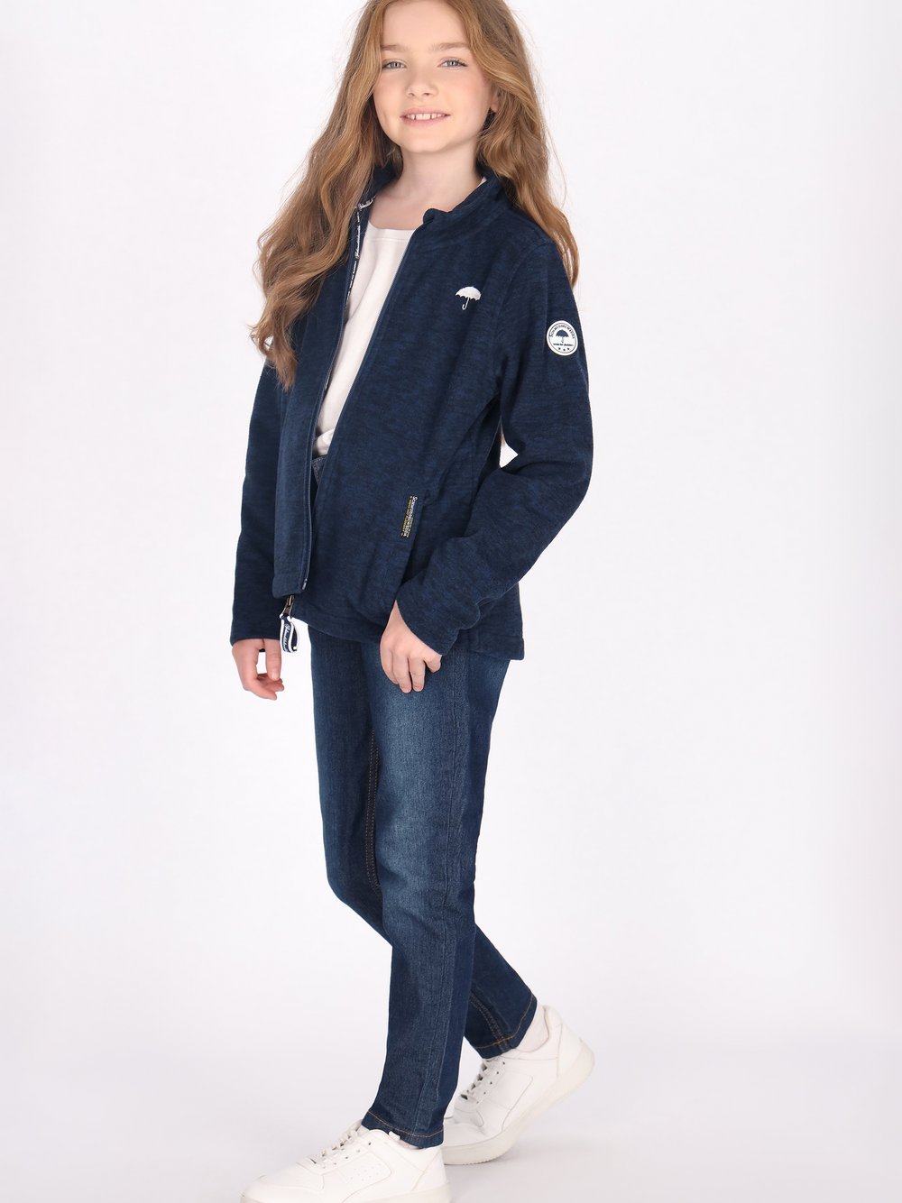 Schmuddelwedda Fleecejacke Mädchen blau, 146