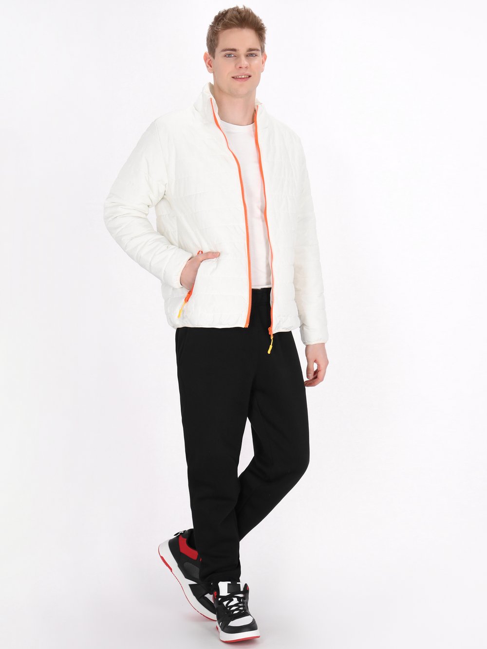 Mo Jacke Herren weiß, XL