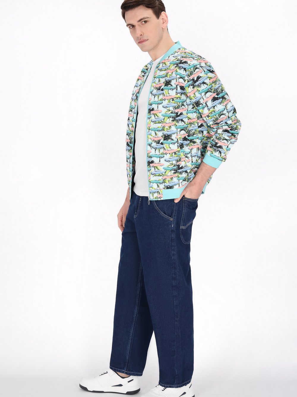 Thumbnail - Mo Jacke Herren mehrfarbig bedruckt, XL