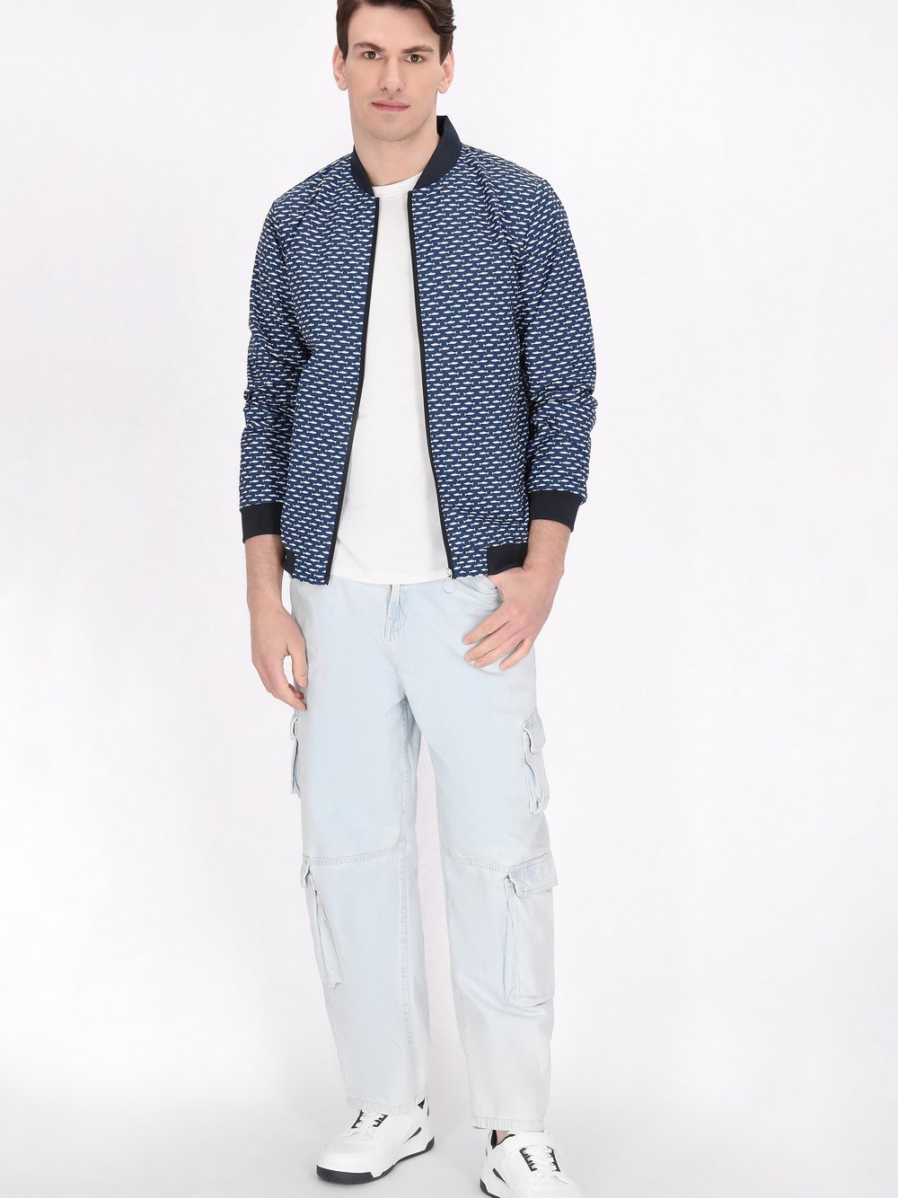 Thumbnail - Mo Jacke Herren mehrfarbig bedruckt, XL