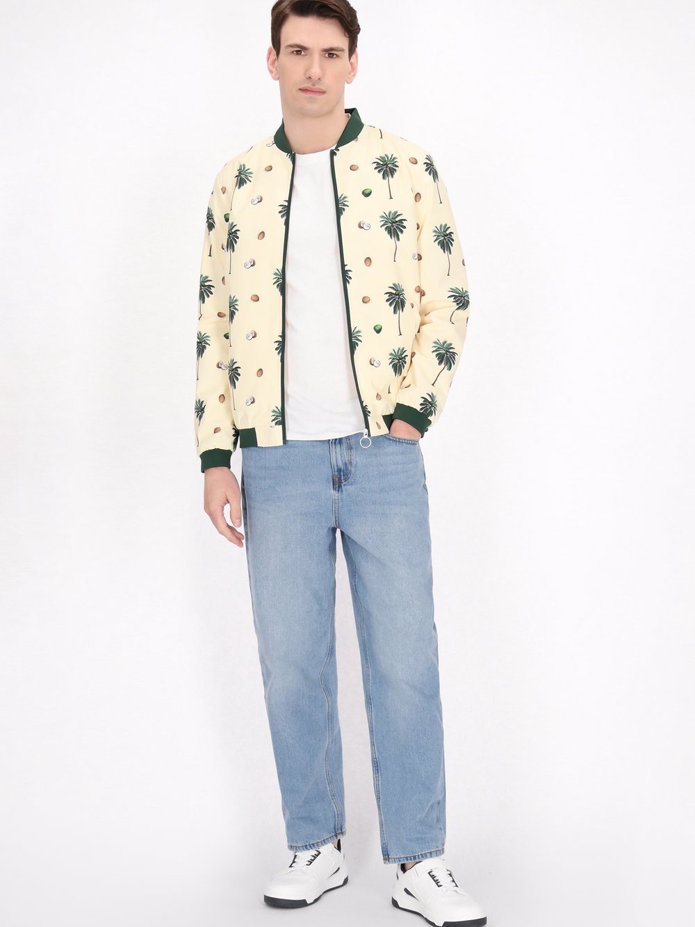 Thumbnail - Mo Jacke Herren beige bedruckt, L