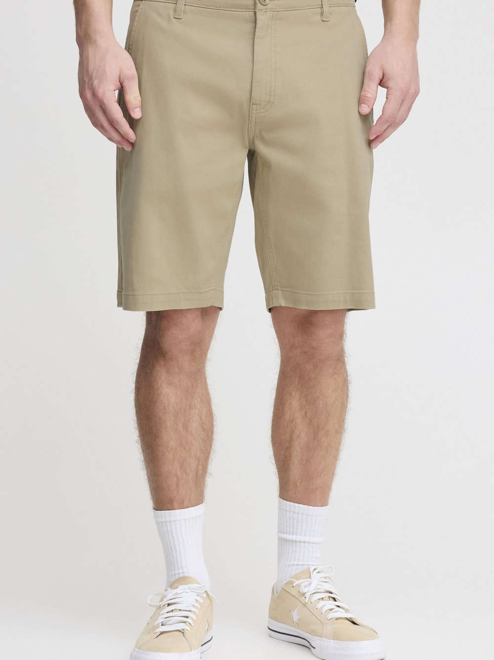Solid Chinoshorts Herren Baumwolle beige, XXXL