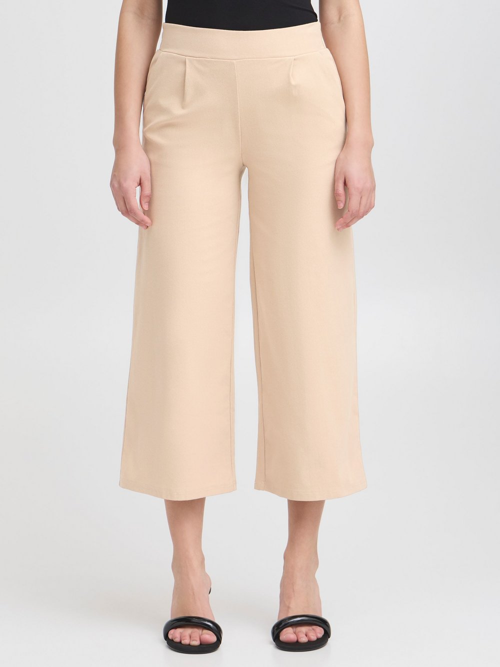 Ichi Hose Damen Baumwolle beige, XS