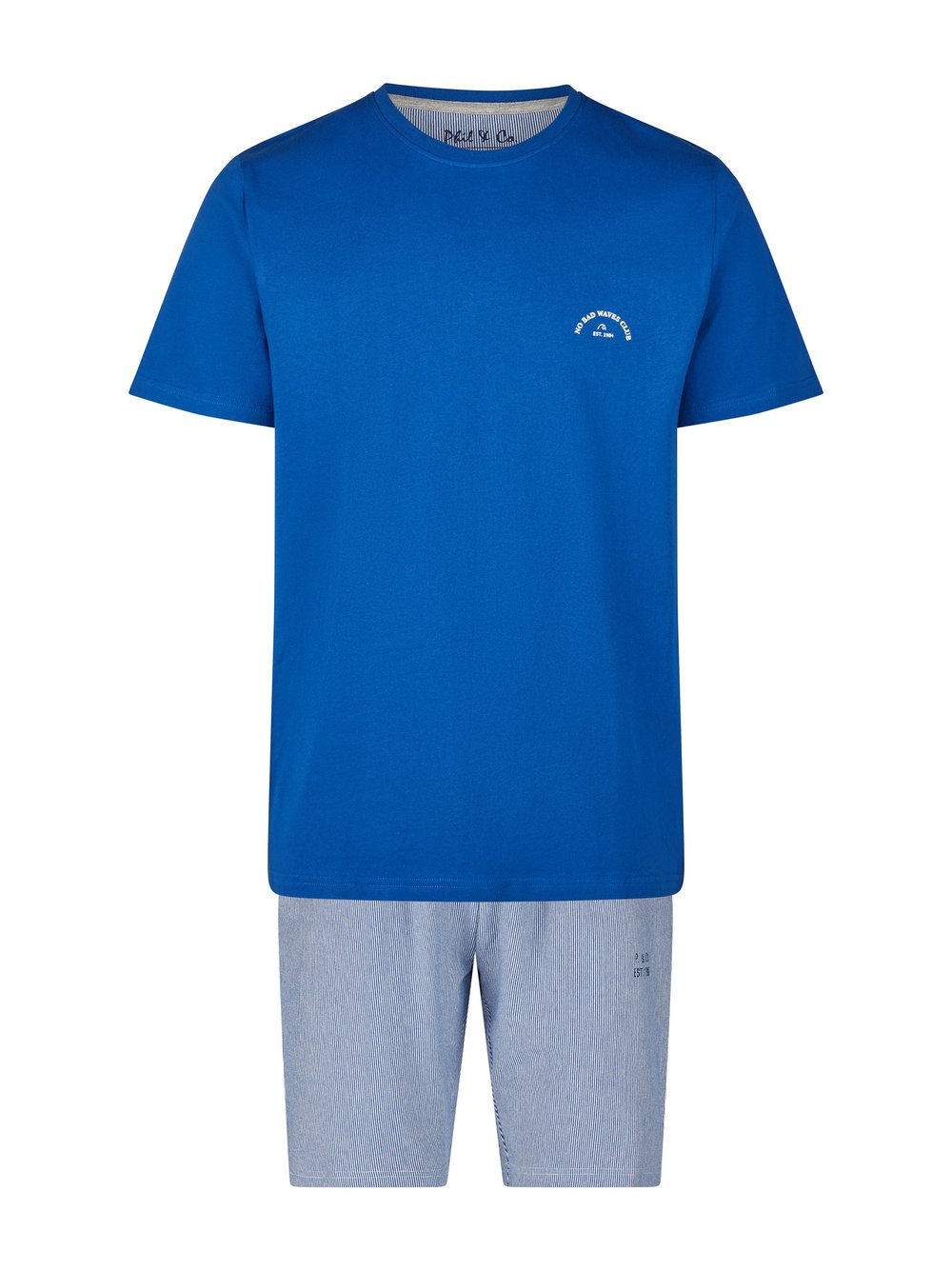 Phil & Co. Berlin Pyjama  Herren Jersey mehrfarbig gestreift, M