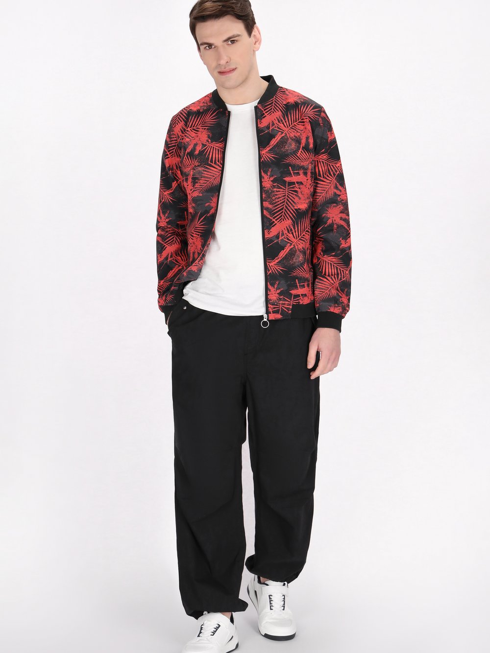 Mo Jacke Herren mehrfarbig gemustert, L