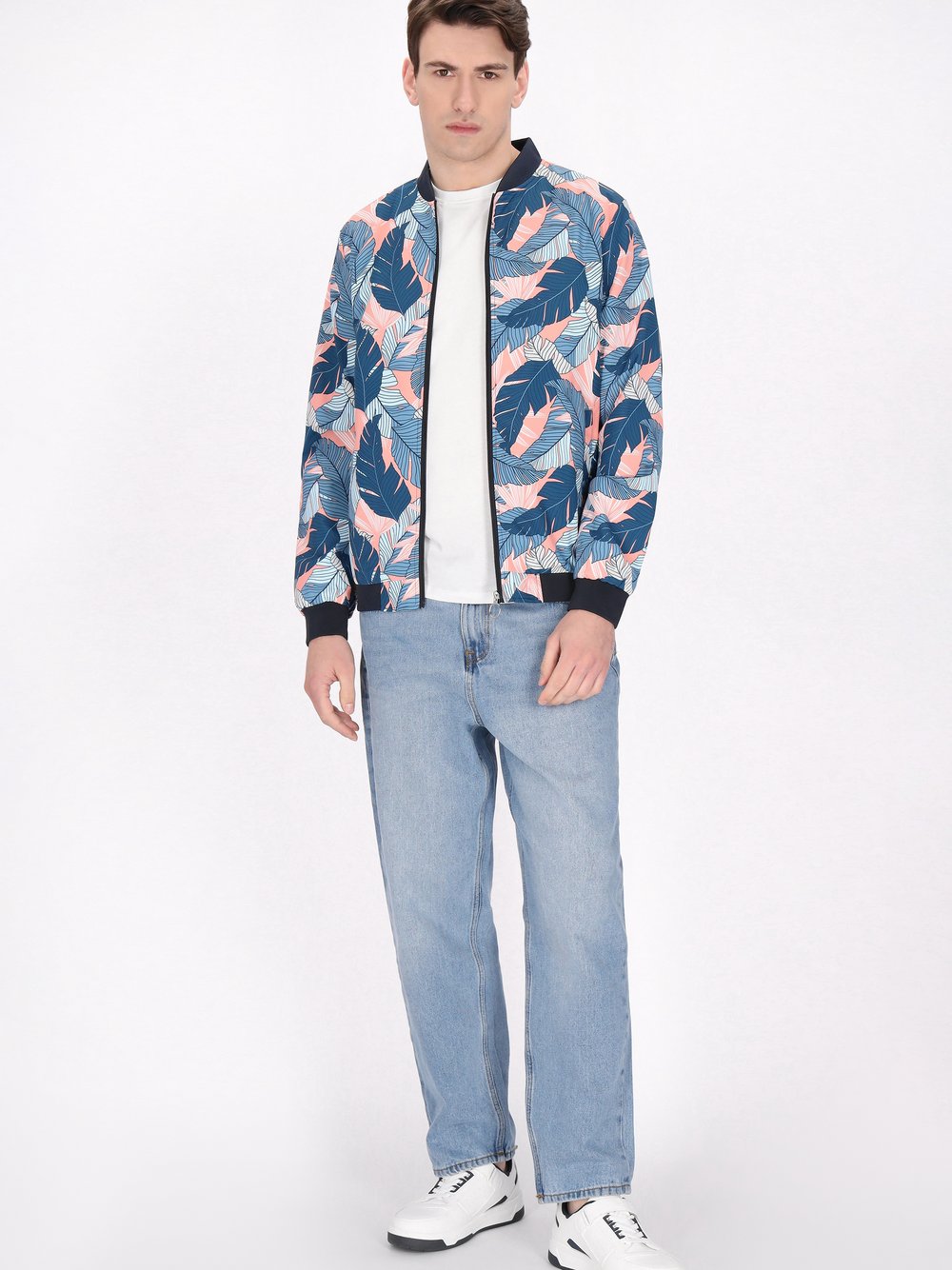 Thumbnail - Mo Jacke Herren orange gemustert, L