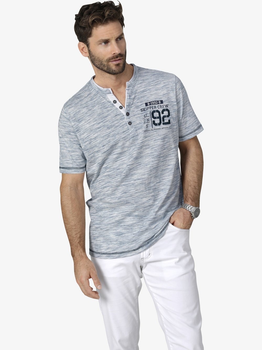 Thumbnail - BABISTA T-Shirt Herren Baumwolle blau, M