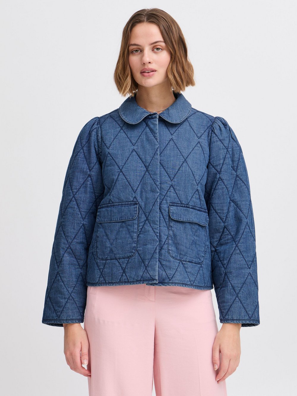 Atelier Rêve Übergangsjacke Damen Baumwolle blau, 36