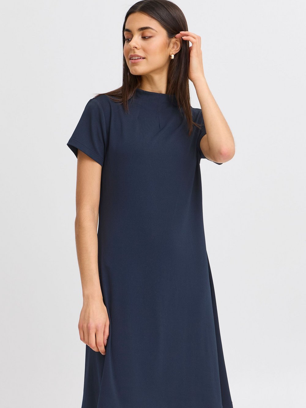 fransa Kleid Damen Viskose blau, S