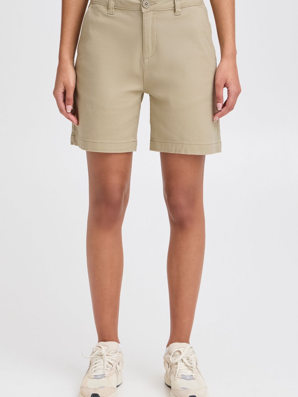 Thumbnail - OXMO Chinoshorts Damen Baumwolle beige, 36