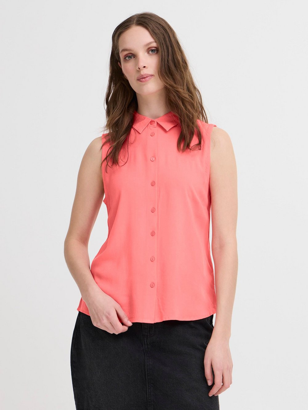 Thumbnail - Ichi Bluse Damen Viskose orange, 40